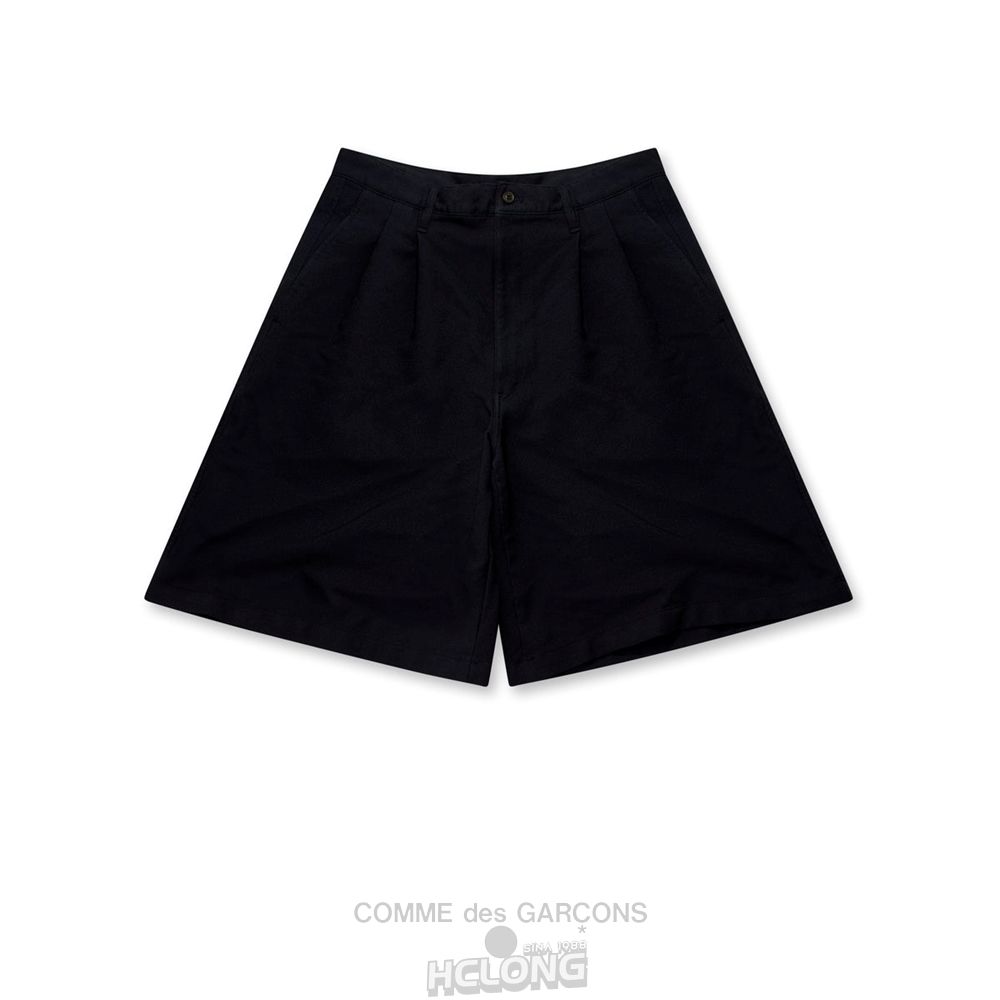 Comme Des Garcons CDG Shirt - Polyester Overdyed Shorts Shorts Herre Mørkeblå | 68394-RHLT