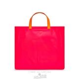 Comme Des Garcons CDG Super Fluo Tote Bag - SA9000SF Super Fluo Pink/Yellow | 89542-PUBN