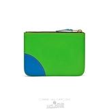 Comme Des Garcons CDG Super Fluo Wallet - SA8100SF Super Fluo Green/Orange | 01648-MVUK