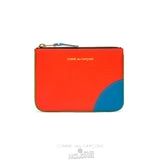 Comme Des Garcons CDG Super Fluo Wallet - SA8100SF Super Fluo Green/Orange | 01648-MVUK