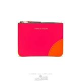 Comme Des Garcons CDG Super Fluo Wallet - SA8100SF Super Fluo Pink/Yellow | 58109-GYVM