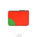 Comme Des Garcons CDG Super Fluo Wallet - SA8100SF Super Fluo Orange/Blue | 70364-NPKX