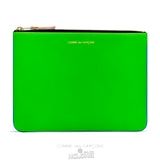 Comme Des Garcons CDG Super Fluo Wallet - SA5100SF Super Fluo Blue/Green | 92178-ALVW