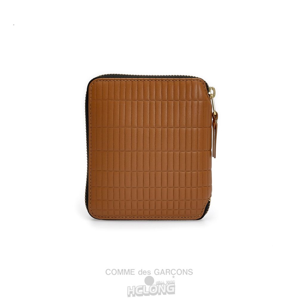 Comme Des Garcons CDG Wallet - Brick Full Zip Around Wallet - SA2100BK Brick Beige | 49786-MHBT