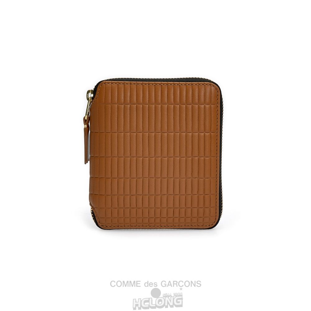 Comme Des Garcons CDG Wallet - Brick Full Zip Around Wallet - SA2100BK Brick Beige | 49786-MHBT