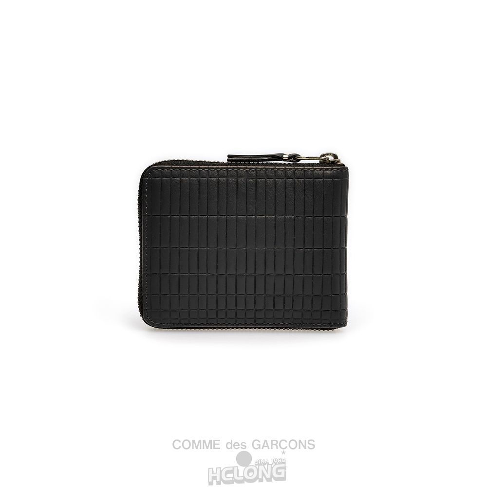 Comme Des Garcons CDG Wallet - Brick Full Zip Around Wallet - SA7100BK Brick Sort | 97362-LQFO