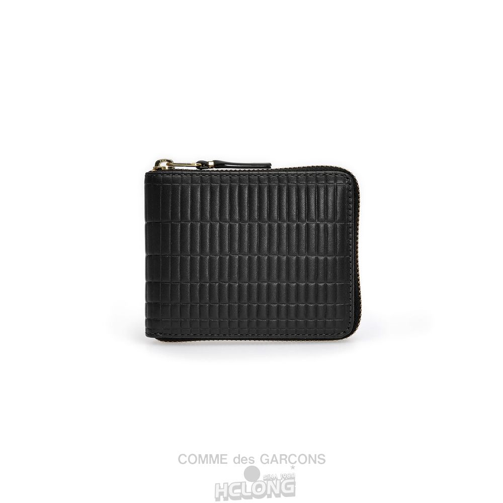 Comme Des Garcons CDG Wallet - Brick Full Zip Around Wallet - SA7100BK Brick Sort | 97362-LQFO