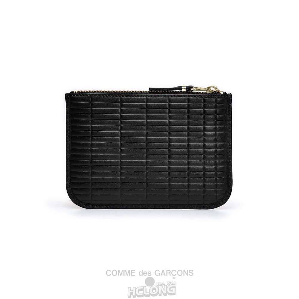 Comme Des Garcons CDG Wallet - Brick Wallet Zip Pouch - SA8100BK Brick Sort | 13207-RIJE