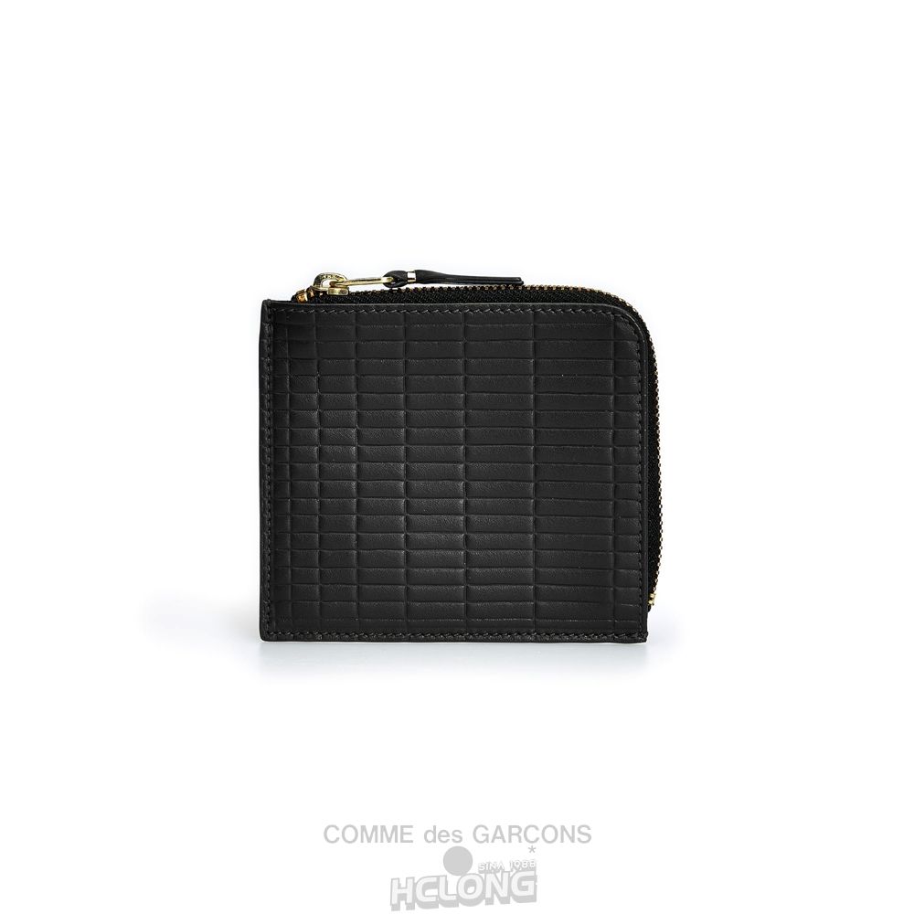 Comme Des Garcons CDG Wallet - Brick Zip Around Wallet - SA3100BK Brick Sort | 18079-ZOLS