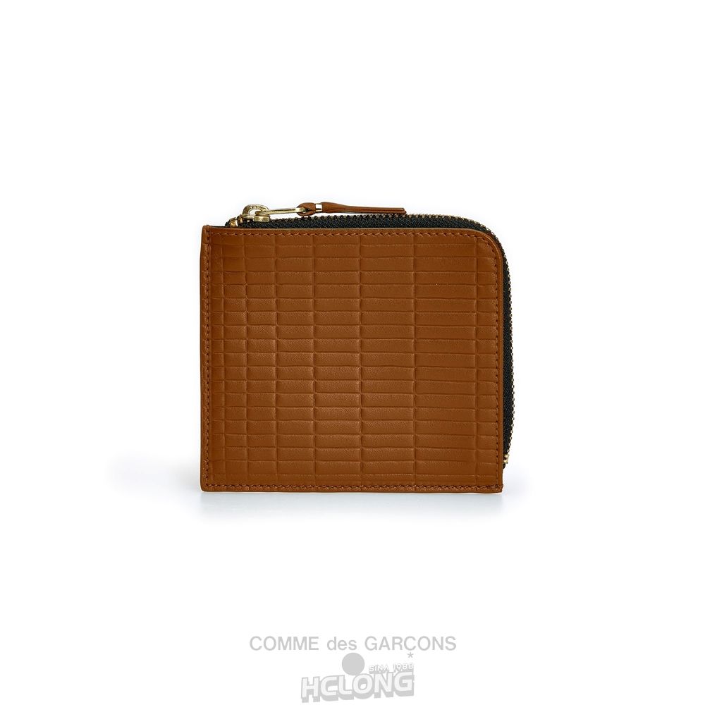 Comme Des Garcons CDG Wallet - Brick Zip Around Wallet - SA3100BK Brick Beige | 78142-RTUH