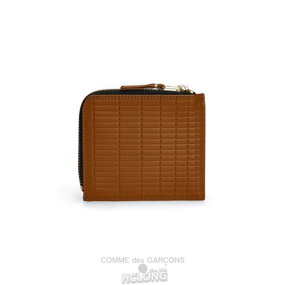 Comme Des Garcons CDG Wallet - Brick Zip Around Wallet - SA3100BK Brick Beige | 78142-RTUH