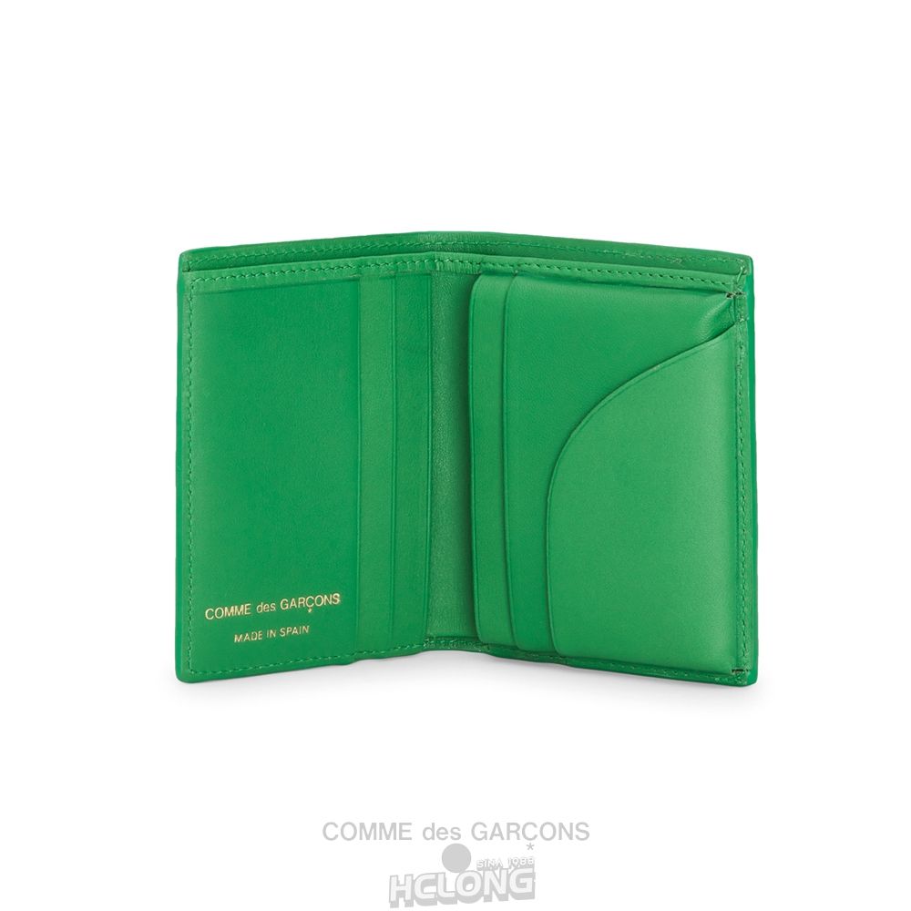 Comme Des Garcons CDG Wallet - Embossed Forest Bifold Wallet - SA0641EF Embossed Roots & Forest Grøn | 06592-IBYR