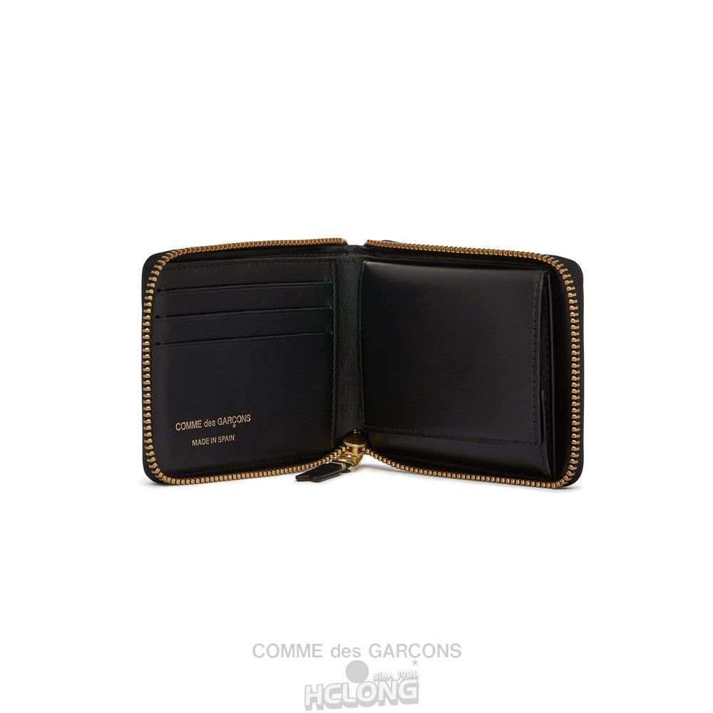 Comme Des Garcons CDG Wallet - Embossed Logo Full Zip Around Wallet - SA7100EL Embossed Logo Sort | 15073-PBEL