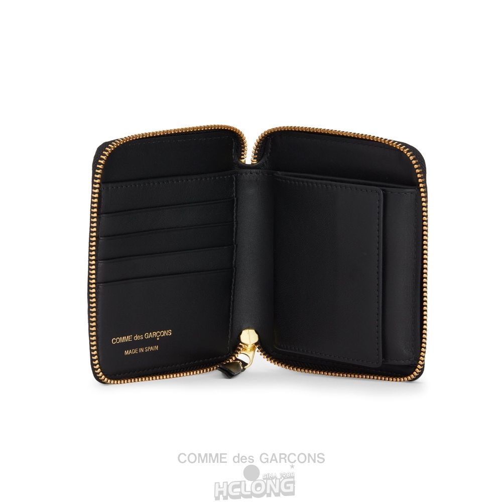 Comme Des Garcons CDG Wallet - Embossed Forest Full Zip Around Wallet - SA2100EF Embossed Roots & Forest Sort | 27658-IZWJ