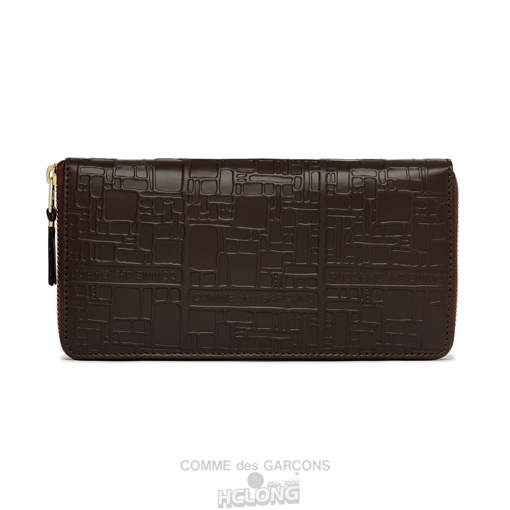 Comme Des Garcons CDG Wallet - Embossed Logo Wallet - SA0110EL Embossed Logo Brune | 34780-KTQV