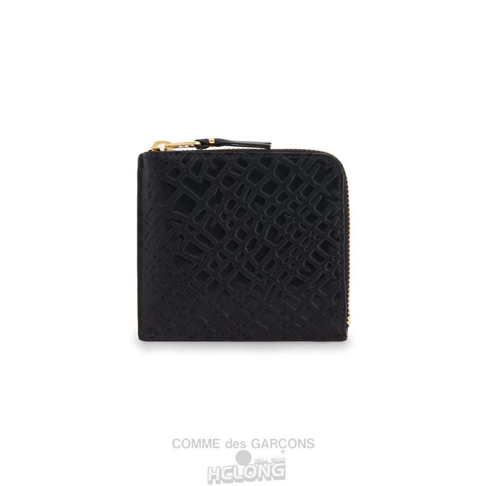 Comme Des Garcons CDG Wallet - Embossed Roots Zip Around Wallet - SA3100ER Embossed Roots & Forest Sort | 38906-RVGK