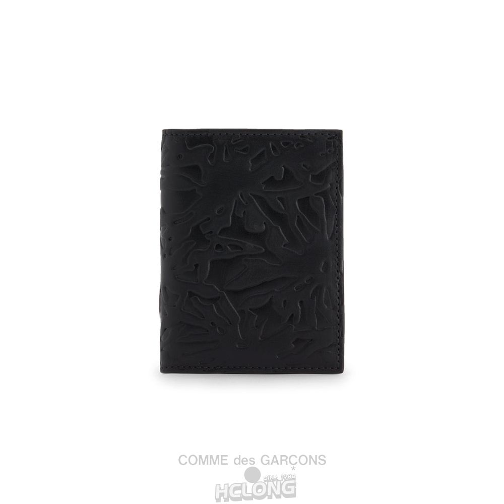 Comme Des Garcons CDG Wallet - Embossed Forest Bifold Wallet - SA0641EF Embossed Roots & Forest Sort | 57861-UIXO