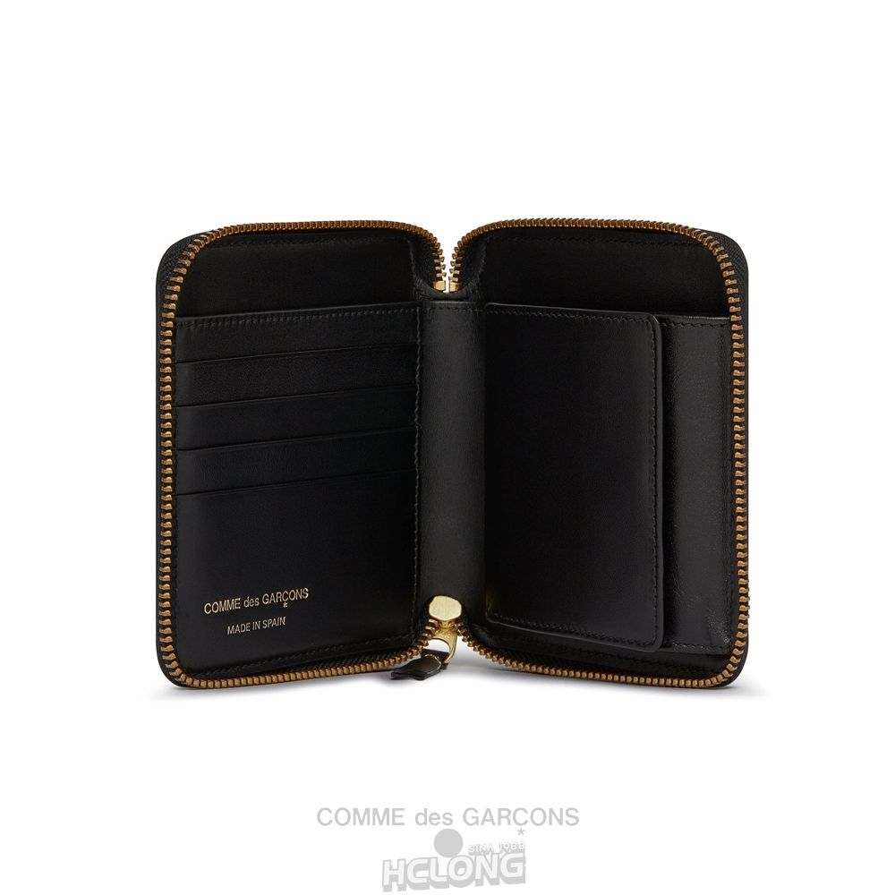 Comme Des Garcons CDG Wallet - Embossed Logo Full Zip Around Wallet - SA2100EL Embossed Logo Sort | 60437-GIYK