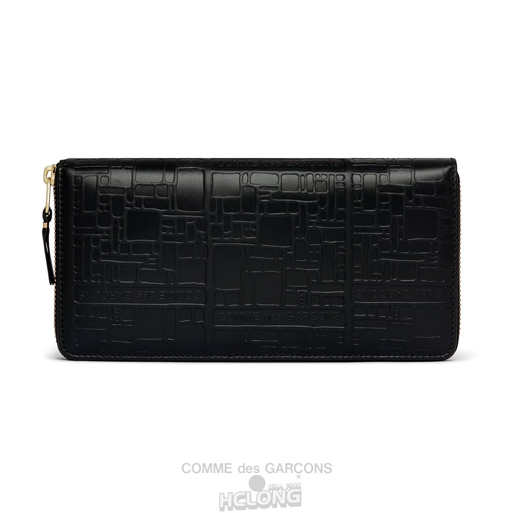 Comme Des Garcons CDG Wallet - Embossed Logo Wallet - SA0110EL Embossed Logo Sort | 73645-IMZW