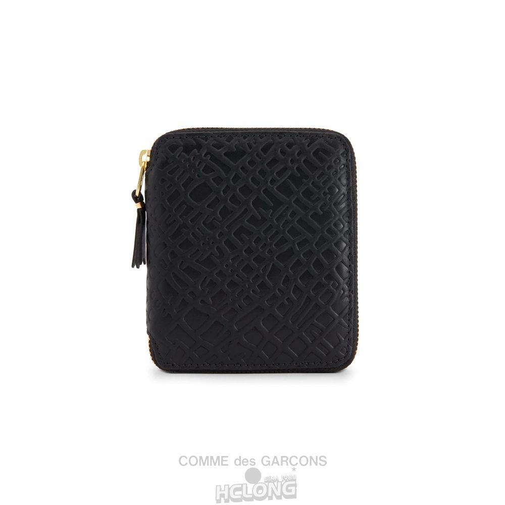 Comme Des Garcons CDG Wallet - Embossed Roots Full Zip Around Wallet - SA2100ER Embossed Roots & Forest Sort | 85129-EAOM