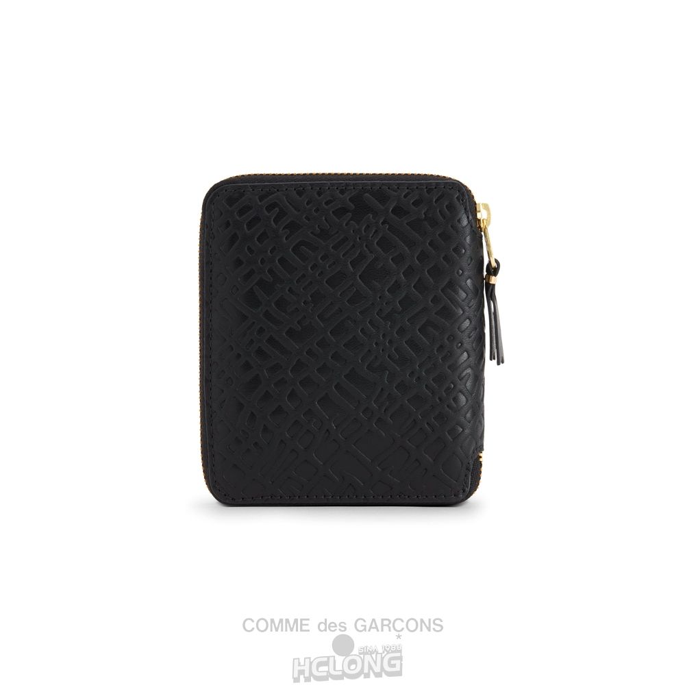 Comme Des Garcons CDG Wallet - Embossed Roots Full Zip Around Wallet - SA2100ER Embossed Roots & Forest Sort | 85129-EAOM