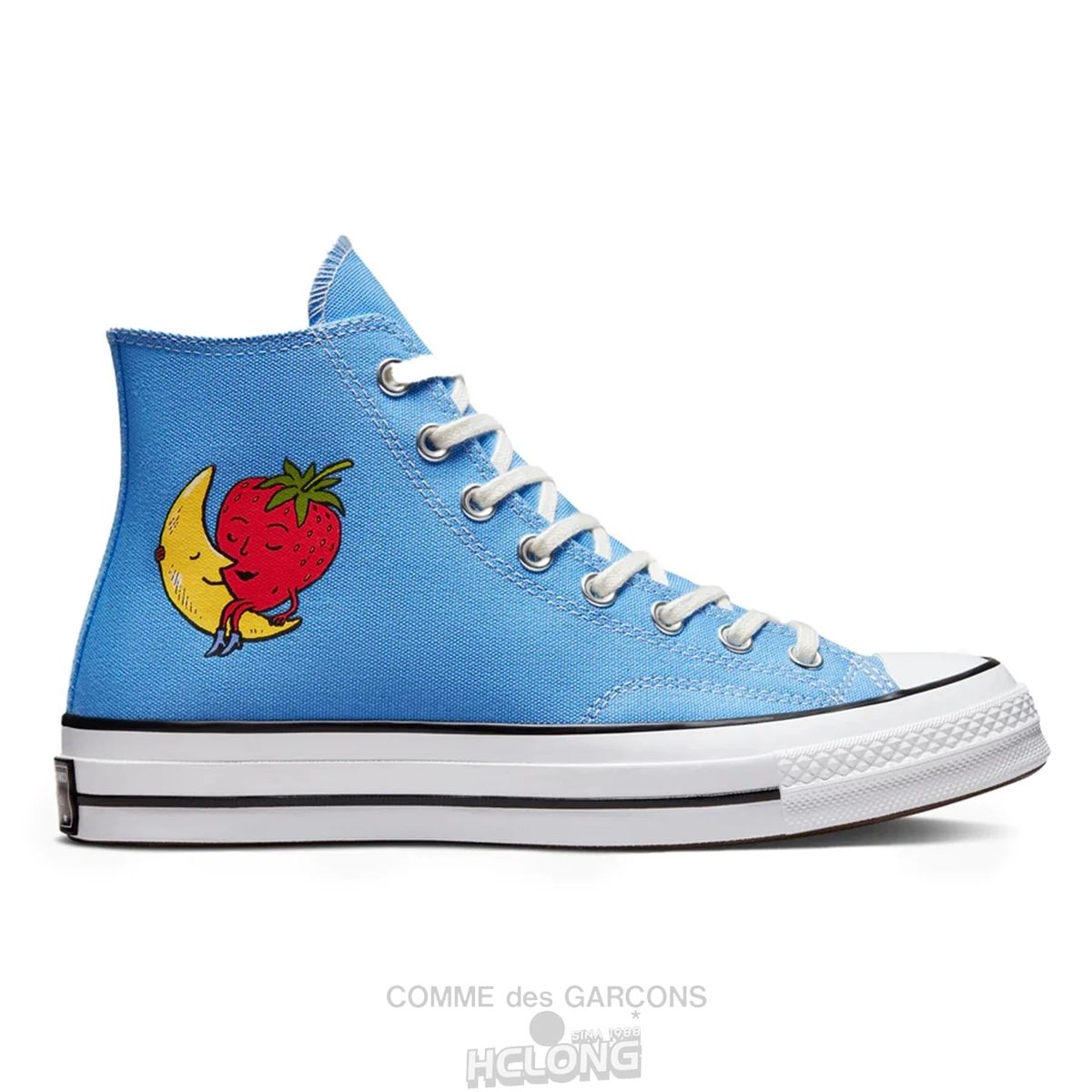 Comme Des Garcons CONVERSE x SKY HIGH FARM Workwear Chuck 70 High Top Unisex Blå | 32618-PXGK