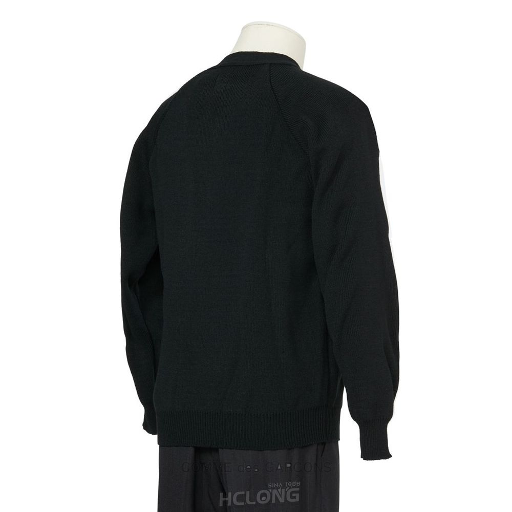 Comme Des Garcons HD x Lochaven Zip Cardigan Overtøj Herre Sort | 25098-HJZC