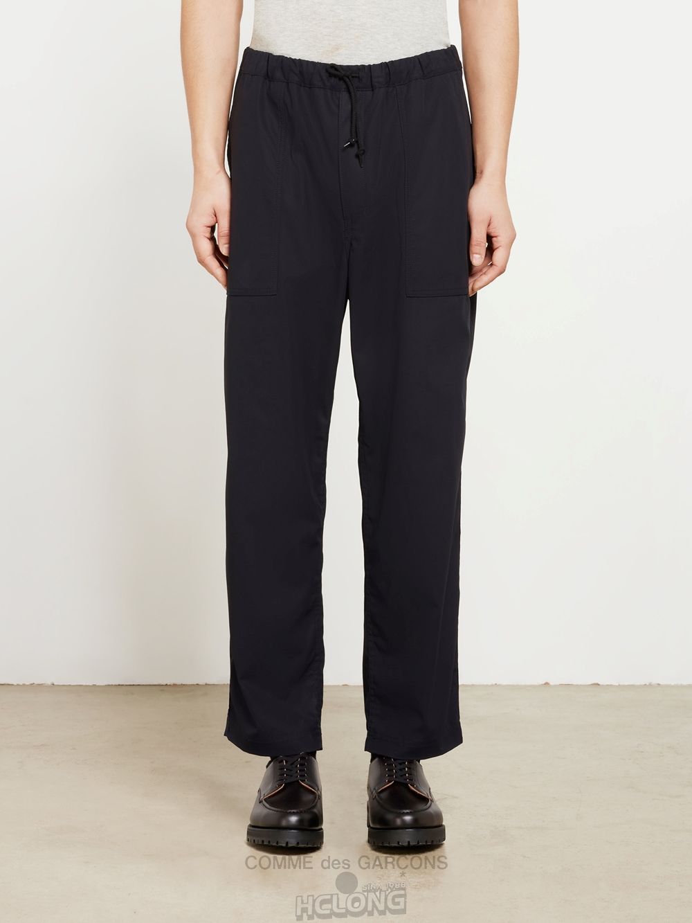 Comme Des Garcons Homme - Bomulds Gabardine Pants Bukser Herre Mørkeblå | 83752-MKNJ