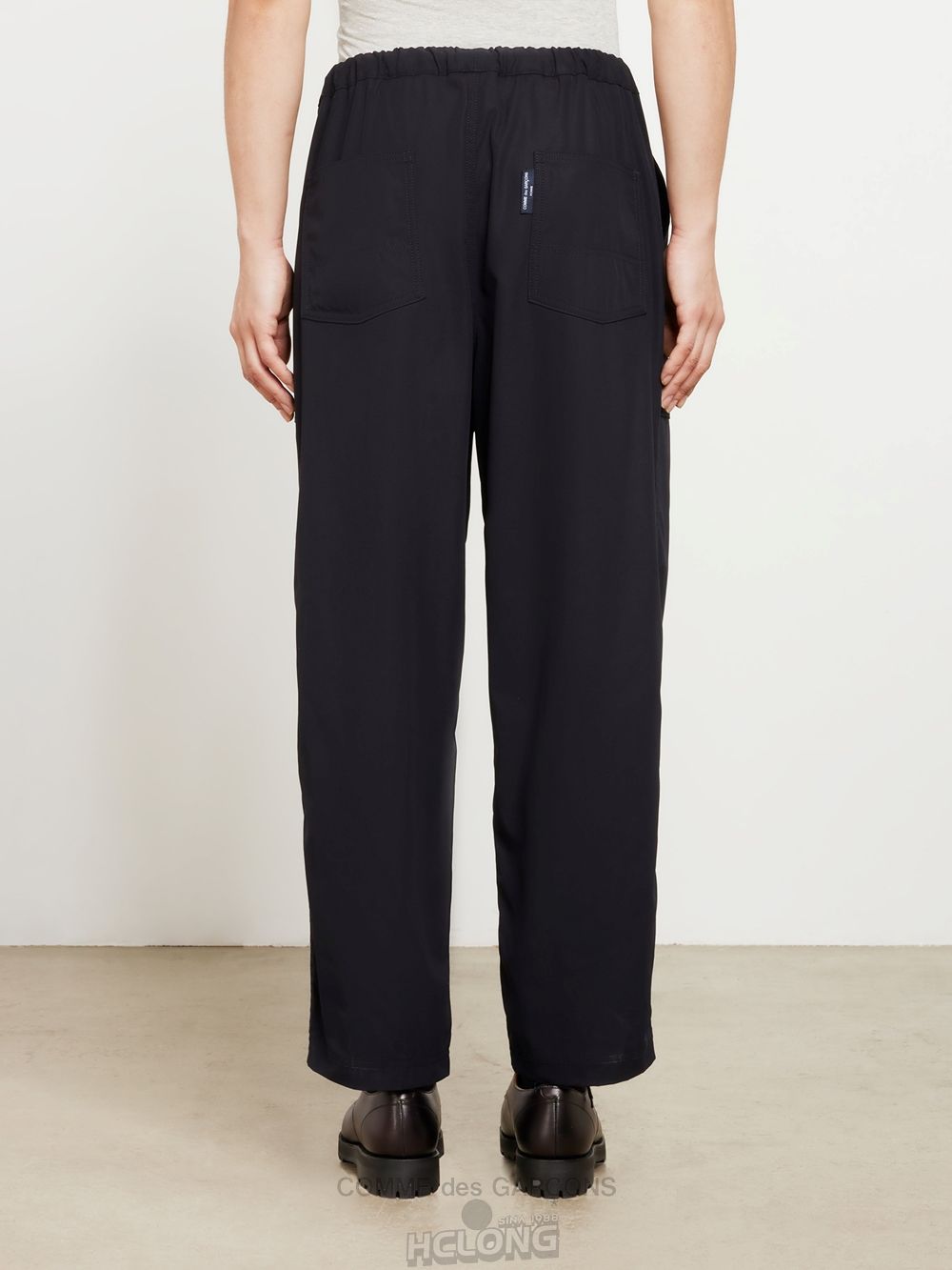 Comme Des Garcons Homme - Bomulds Gabardine Pants Bukser Herre Mørkeblå | 83752-MKNJ