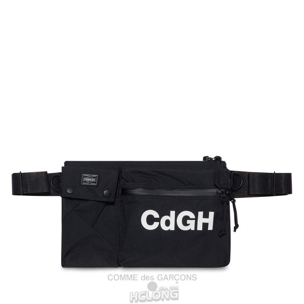 Comme Des Garcons Homme - x Porter Ripstop Nylon Crossbody Bag Taske Herre Sort | 52739-GKRB