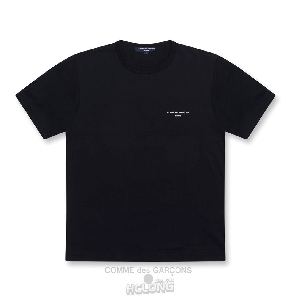 Comme Des Garcons Homme – T-Shirt Short Sleeve Herre Sort | 37081-PRLB