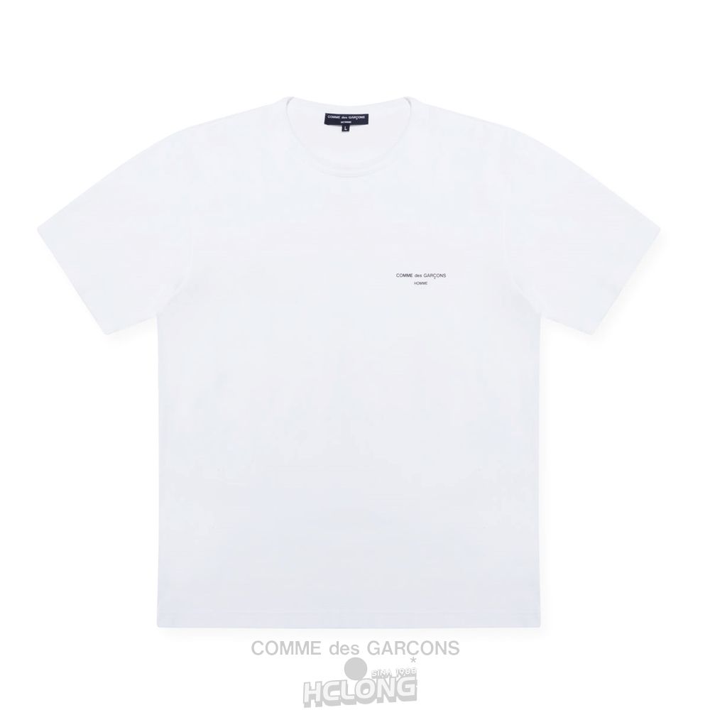 Comme Des Garcons Homme – T-Shirt Short Sleeve Herre Hvide | 95341-XZSQ