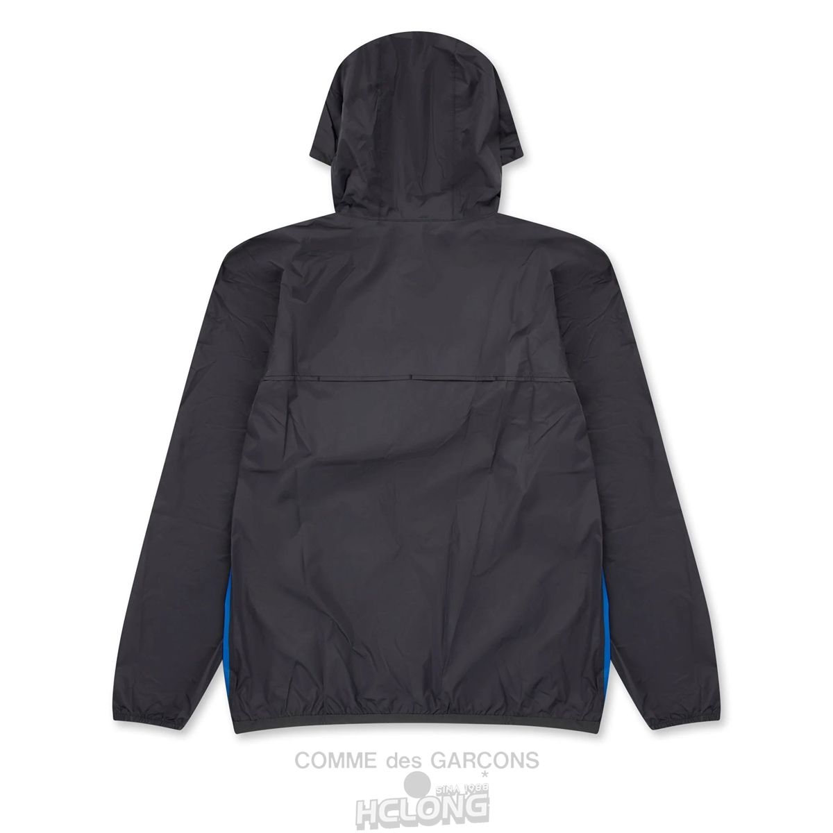 Comme Des Garcons K-WAY*PLAY Full Zip Jacket Hooded Sweatshirt Blue/Black | 38406-WLNO