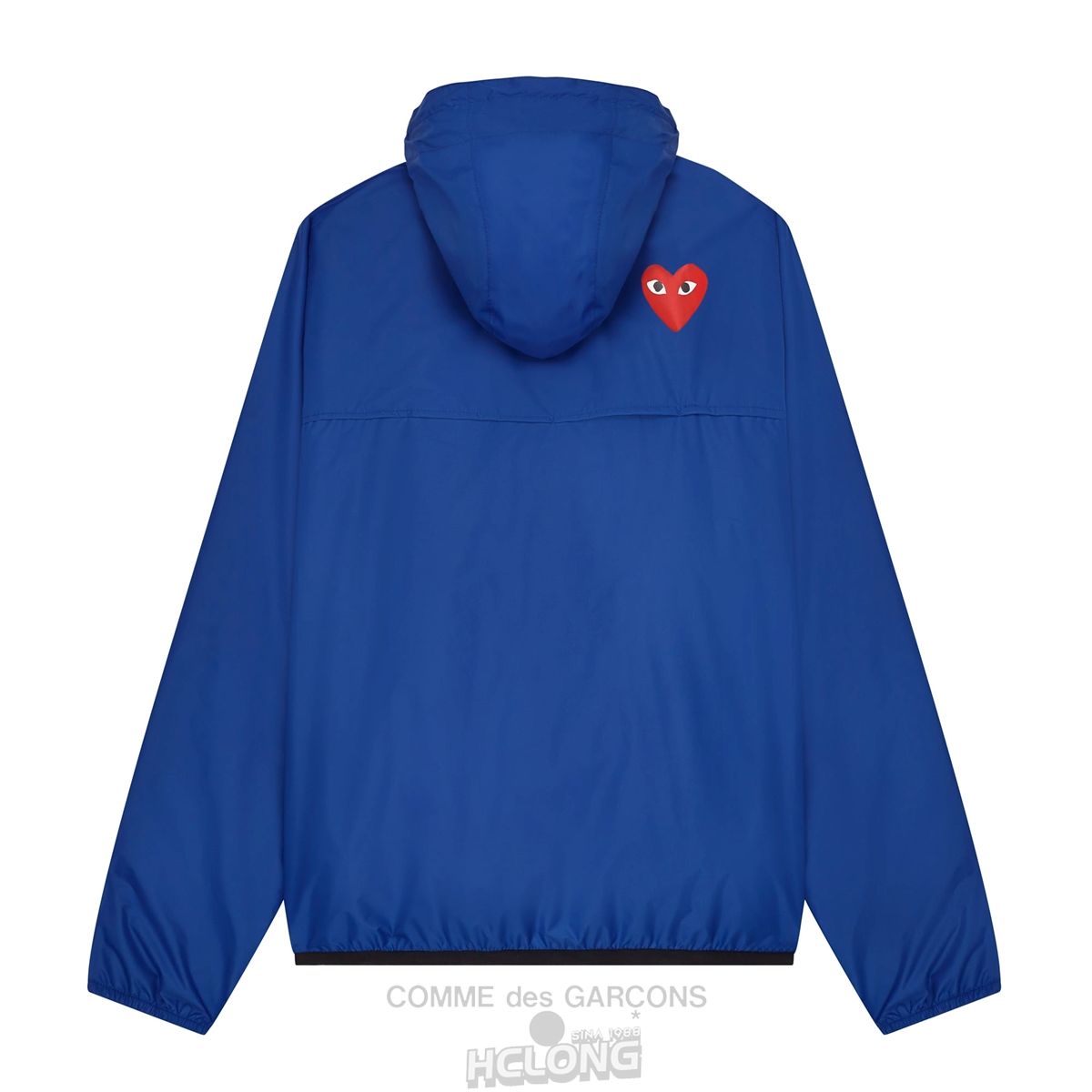 Comme Des Garcons K-WAY*PLAY Jacket Half Zip Hooded Sweatshirt Blå | 91328-KGQE