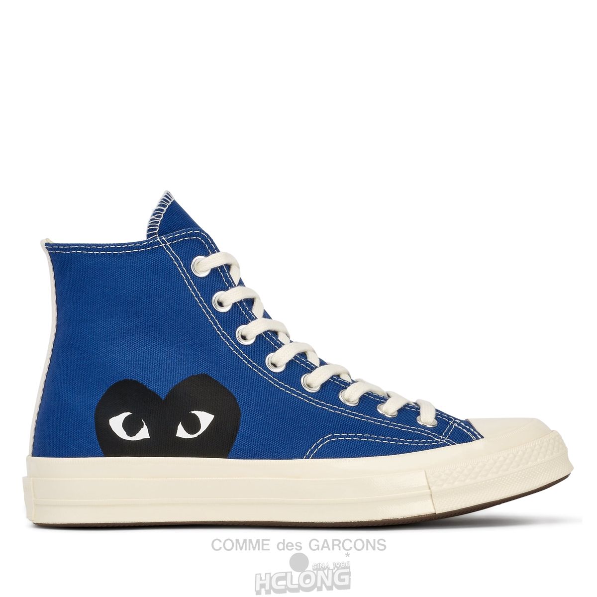 Comme Des Garcons Play Converse Black Heart Chuck Taylor All Star \'70 High Sneakers High Top Unisex Blå | 85469-HLWC