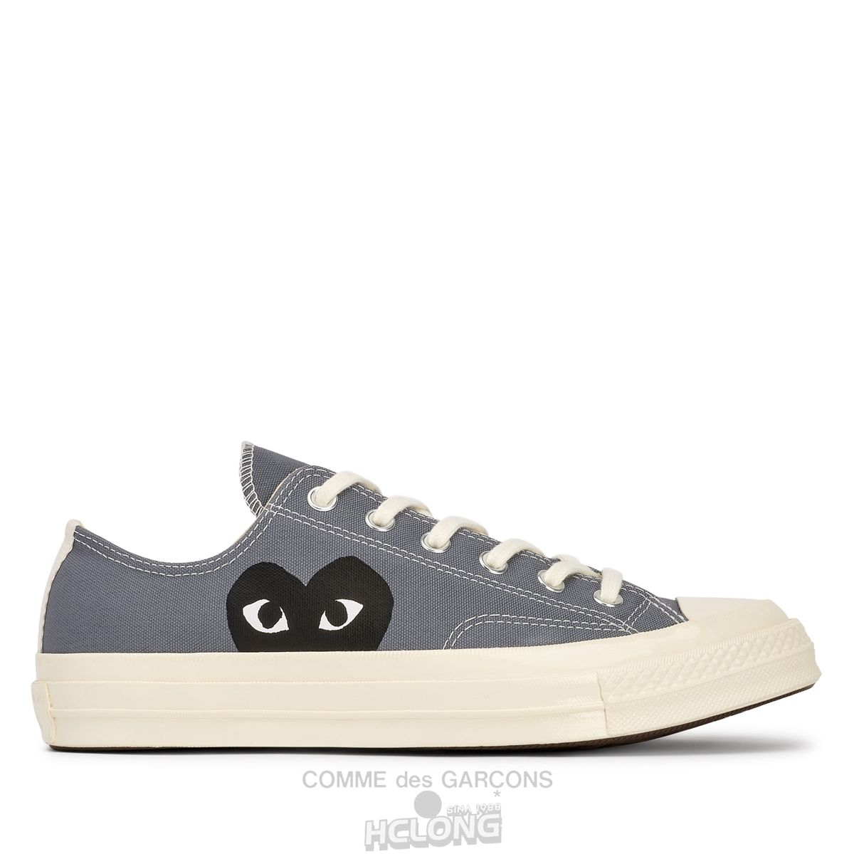 Comme Des Garcons Play Converse Black Heart Chuck Taylor All Star '70 Low Sneakers Low Top Unisex Grå | 89514-NWRM