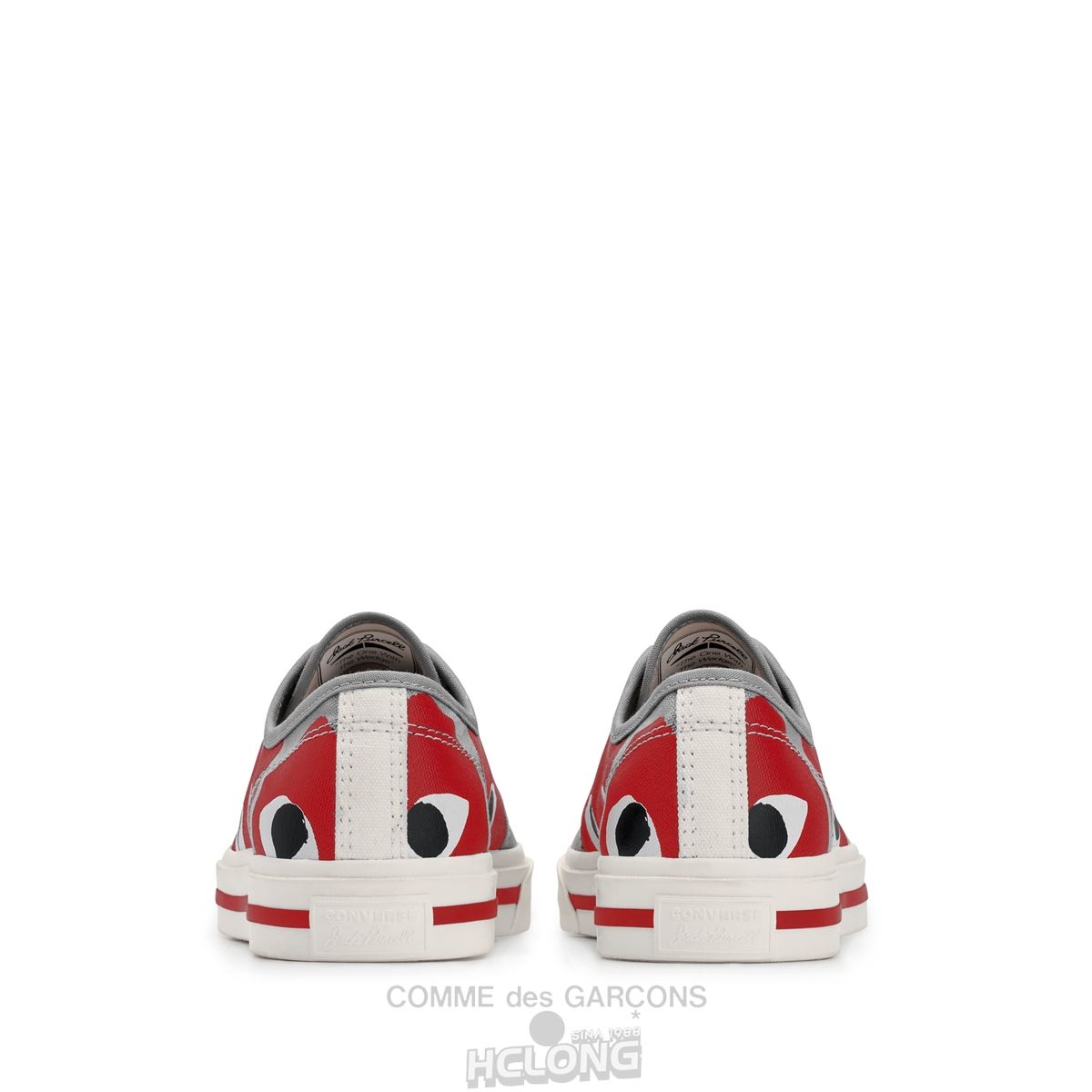 Comme Des Garcons Play Converse Low Top Red Heart Jack Purcell Sneakers Low Top Unisex Rød | 38629-PMNL