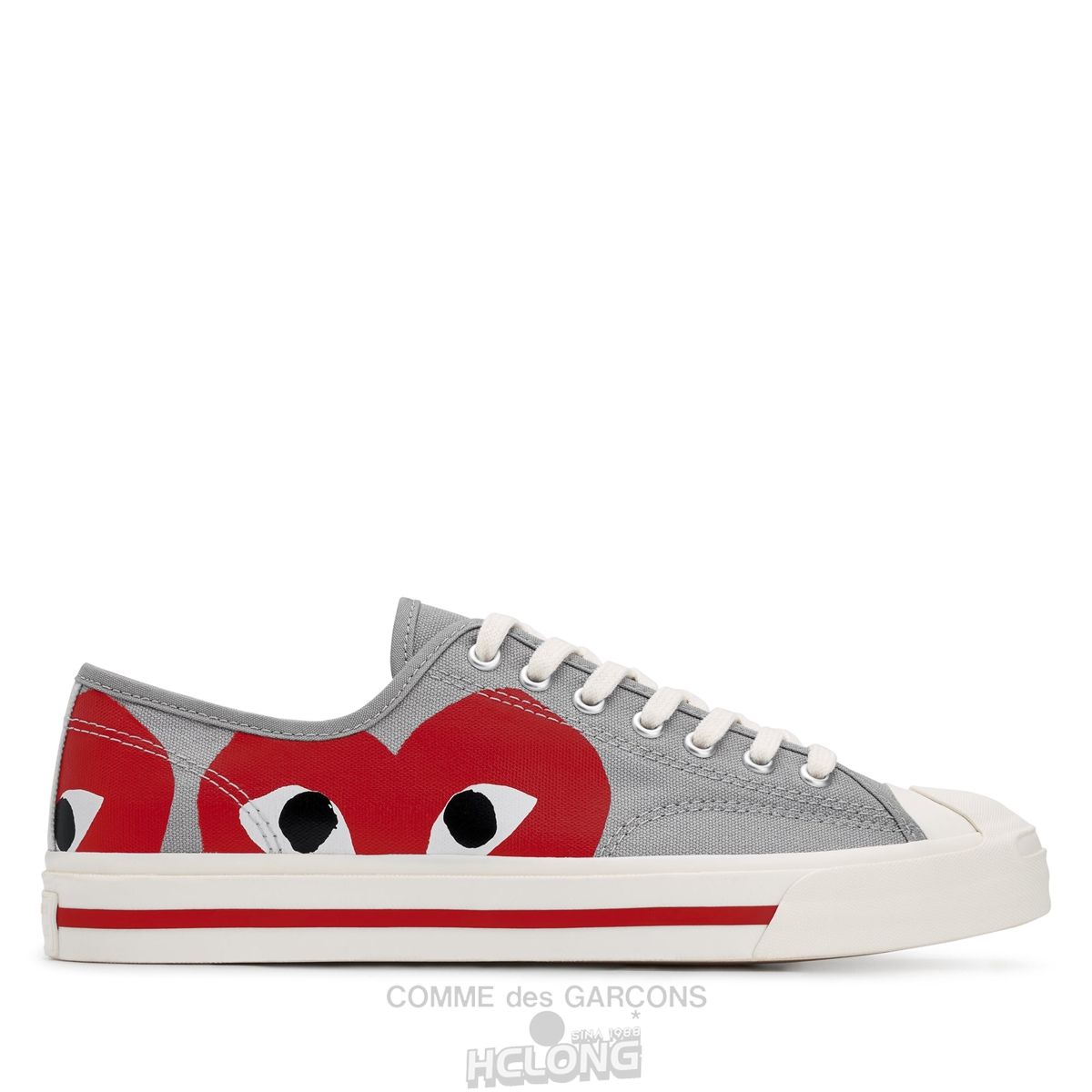 Comme Des Garcons Play Converse Low Top Red Heart Jack Purcell Sneakers Low Top Unisex Rød | 38629-PMNL