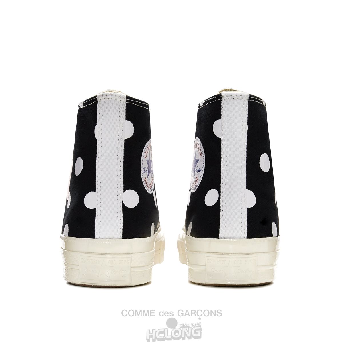 Comme Des Garcons Play Converse Polka Dot Red Heart Chuck Taylor All Star '70 High Sneakers High Top Unisex Sort | 16798-UKRN