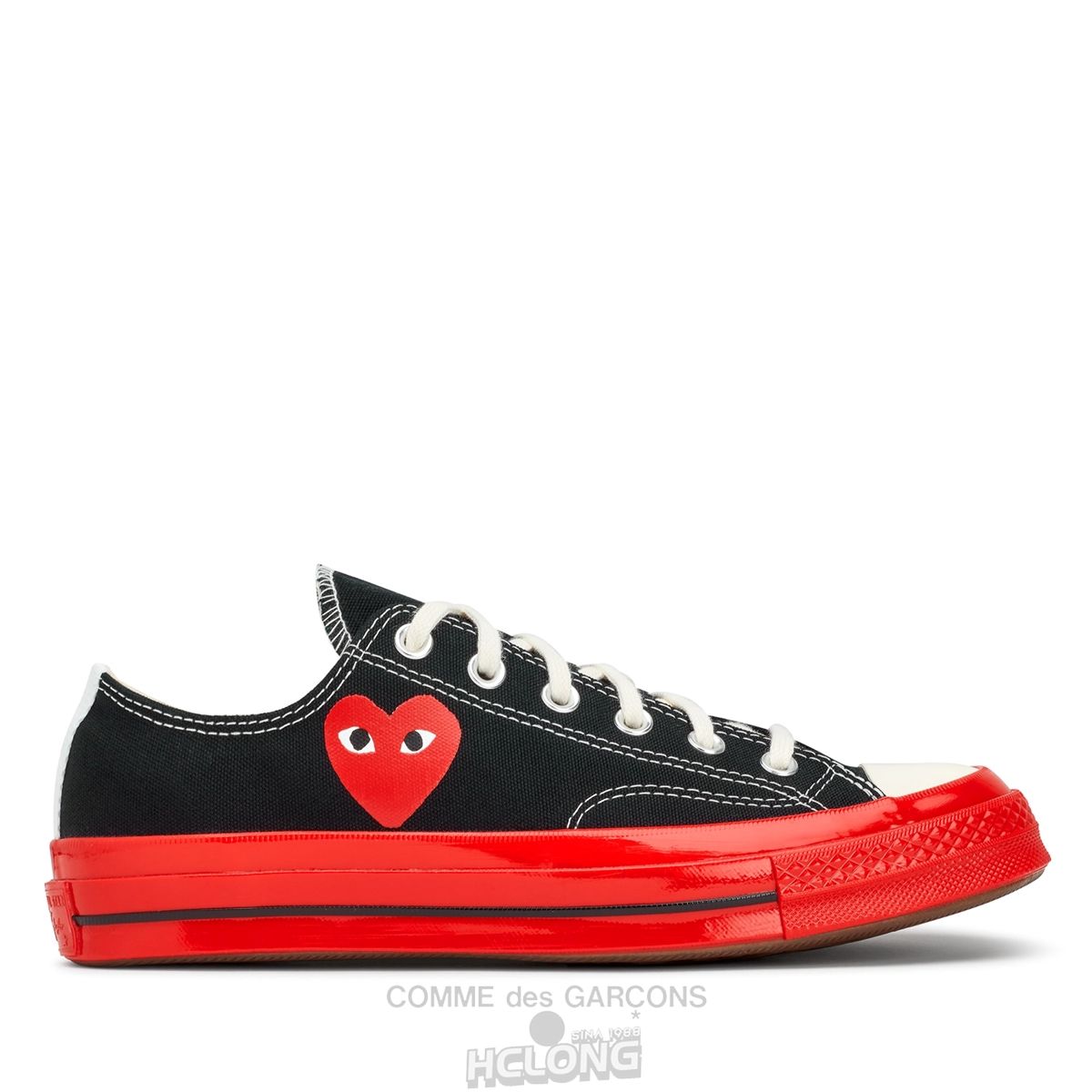 Comme Des Garcons Play Converse Red Heart & Red Sole Chuck 70 Low Top Sneakers Low Top Unisex Sort | 07634-QPNA