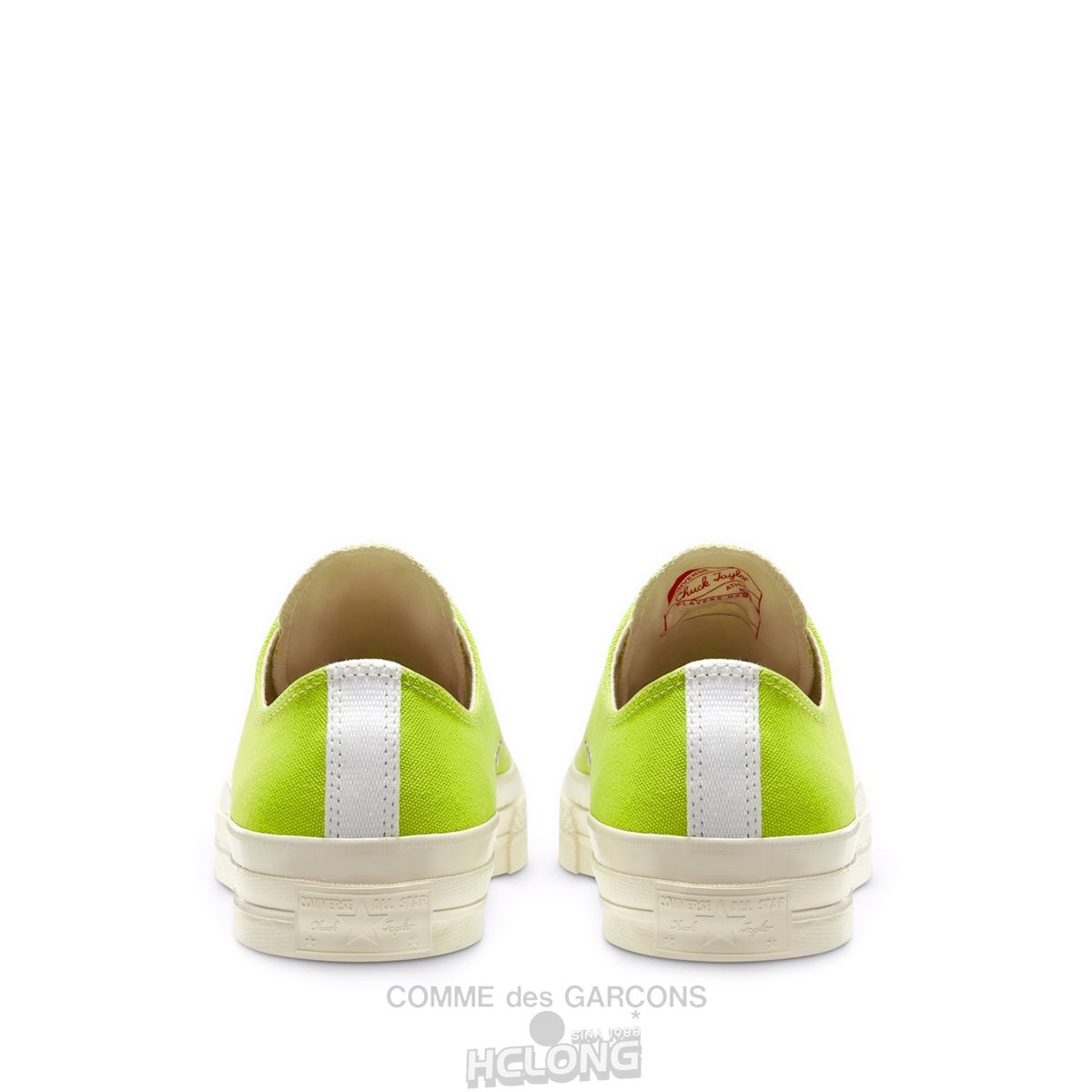 Comme Des Garcons Play Converse Red Heart Chuck '70 Low Sneakers Low Top Unisex Grøn | 12650-RVQI