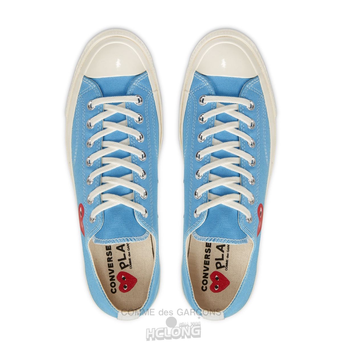 Comme Des Garcons Play Converse Red Heart Chuck '70 Low Sneakers Low Top Unisex Blå | 24605-JVOQ