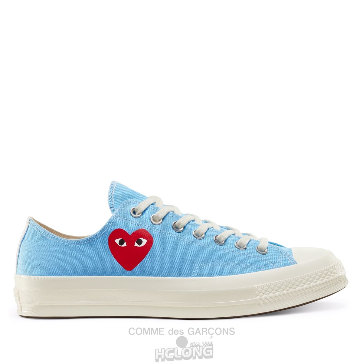 Comme Des Garcons Play Converse Red Heart Chuck \'70 Low Sneakers Low Top Unisex Blå | 24605-JVOQ