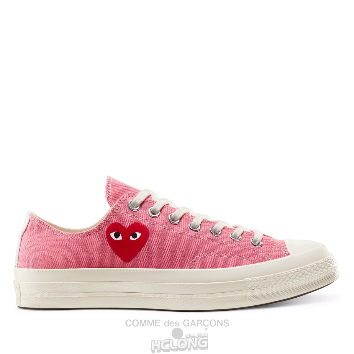 Comme Des Garcons Play Converse Red Heart Chuck '70 Low Sneakers Low Top Unisex Lyserød | 27460-YVMX