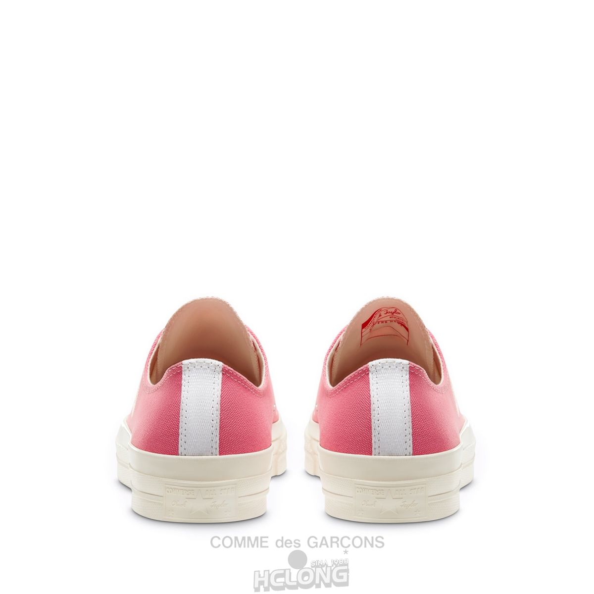 Comme Des Garcons Play Converse Red Heart Chuck '70 Low Sneakers Low Top Unisex Lyserød | 27460-YVMX