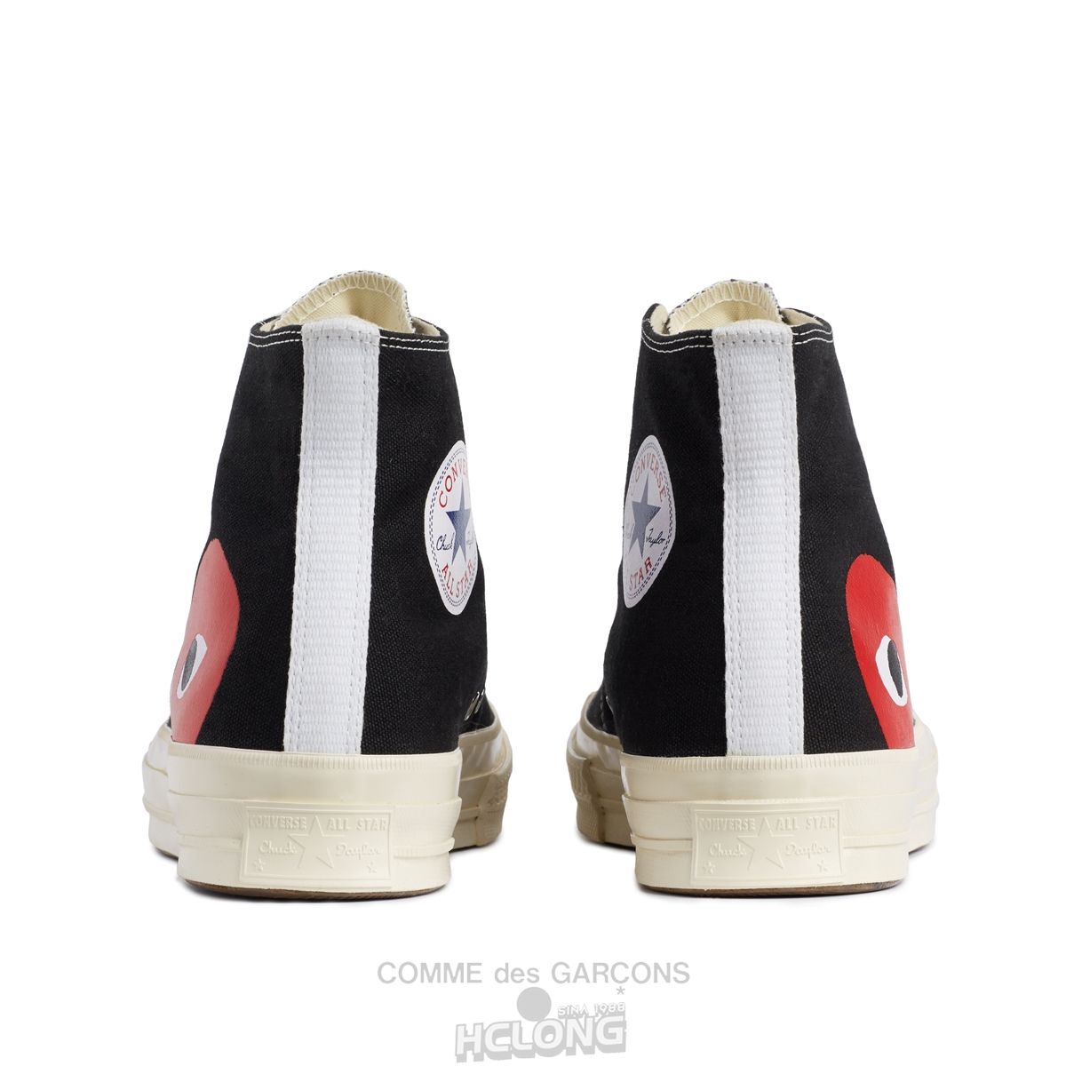 Comme Des Garcons Play Converse Red Heart Chuck Taylor All Star '70 High Sneakers High Top Unisex Sort | 96735-KCRH