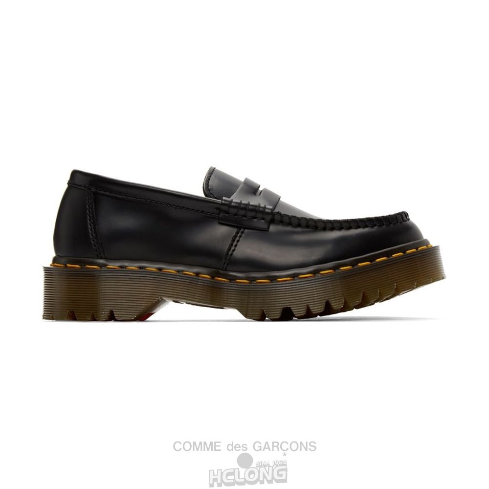 Comme Des Garcons TEIBAN KICHU CDG CDG x Dr Martens Penton Bex Loafer CDG x Dr. Martens Sort | 37416-OWCE