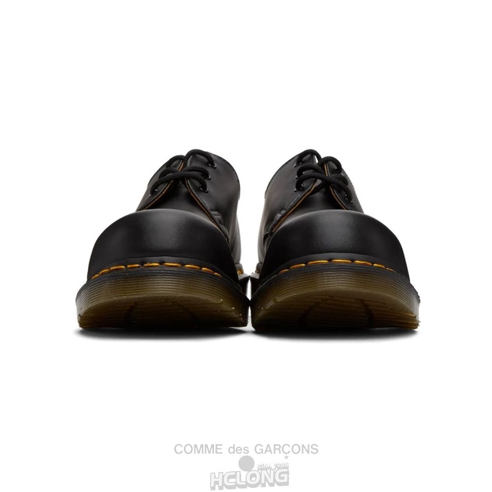 Comme Des Garcons TEIBAN KICHU (HOMME DEUX) HDTB x Dr Martens Steel Tå 3 hole DEK101 CDG x Dr. Martens Sort | 07458-VDSK